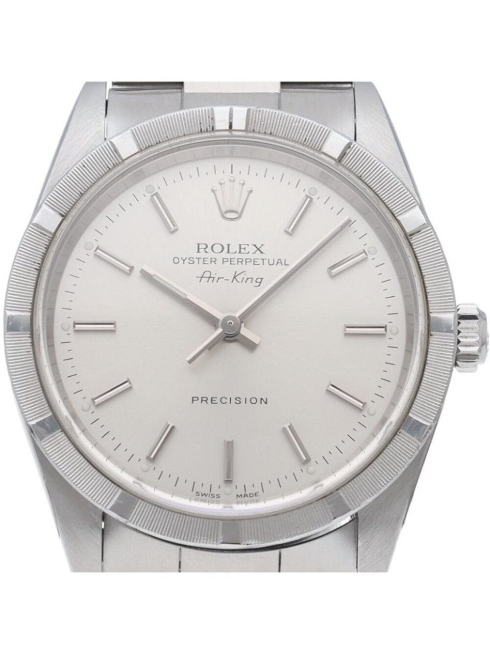 Rolex Air King SS Watch Silver